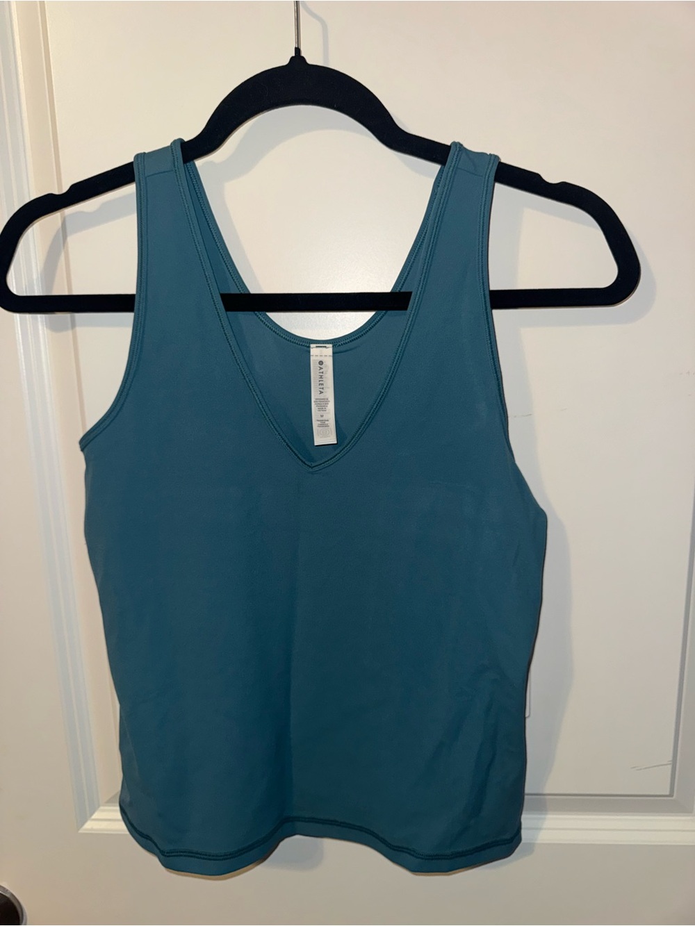 Athleta Teal V-Neck Tank - Women's Athletic Top
